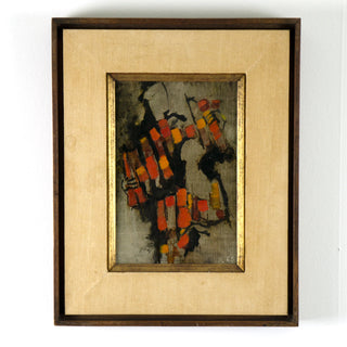 “Les Clowns”  Artist: Yann LeSech  Period: 1962  Medium: Oil on canvas board. Available at Fonfrege.com