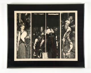 Trois pour M.  Artist: Jacek Sroka  Period: 1979  Medium: Etching and Aquatint. Available at Fonfrege.com