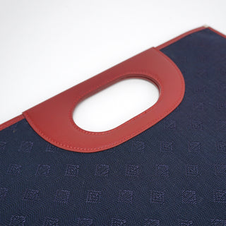 Castellane Canvas Jacquard Flat Shopper Tote