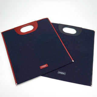 Canvas flat shopping tote. Made in Italy. Available at fonfrege.com