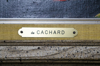 “La Lagune (Venise),” Régis Bouvier de Cachard, 1960.   Artist: Régis Bouvier de Cachard Date: 1960 Medium: oil Dimensions: 34.5"h x 42"w Format: in custom frame created by the artist. Available at fonfrege.com  Price upon request.