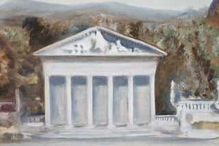 “Temple,” Rose Richard. 1970  Artist: Rose Richard Date: unknown, possibly 1970s Medium: oil Dimensions: Format: on board, in frame. Available at fonfrege.com