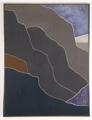 Artist: signed, illegible Date: 1990s Medium: print, signed and numbered Dimensions: 20"x0.75"x26" each (L x W x H).  Pair, set of 2.  Format: Framed. May be removed from frame upon request. Available at fonfrege.com