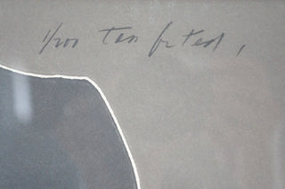 Artist: signed, illegible Date: 1990s Medium: print, signed and numbered Dimensions: 20"x0.75"x26" each (L x W x H).  Pair, set of 2.  Format: Framed. May be removed from frame upon request. Available at fonfrege.com