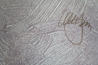 Artist: signed, illegible Date: 1990s Medium: print, signed and numbered Dimensions: 20"x0.75"x26" each (L x W x H).  Pair, set of 2.  Format: Framed. May be removed from frame upon request. Available at fonfrege.com