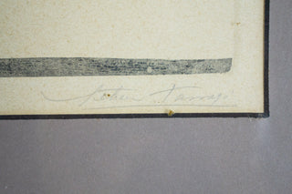 “La Novia,” Letitia Tarrago. 1960  Artist: Letitia Tarrago  Period: 1960s Medium: color aquatint, signed and numbered 34/100 Dimensions: 19”x23 ½” (print) 26”x22” (framed) Format: In original frame  Condition note: Good; minor paper yellowing due to age. Available at fonfrege.com