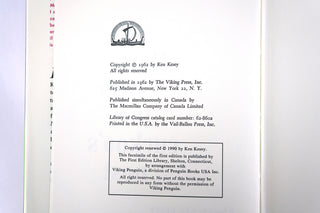 One Flew Over the Cuckoo’s Nest, Ken Kesey. Viking Press, 1962. First Edition Library edition, 1990. Available at fonfrege.com