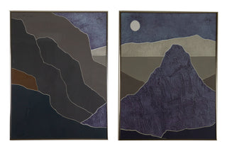 Artist: signed, illegible Date: 1990s Medium: print, signed and numbered Dimensions: 20"x0.75"x26" each (L x W x H).  Pair, set of 2.  Format: Framed. May be removed from frame upon request. Available at fonfrege.com