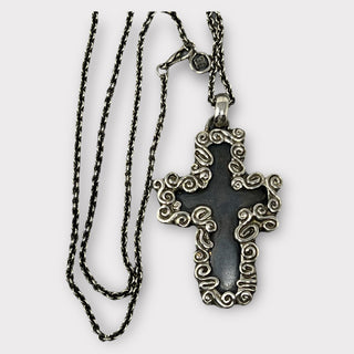Givenchy Scrolled Cross Pendant Necklace at Fonfrege.com
