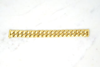 Double-Sided 18K Curb Link Bracelet, Abel & Zimmerman available at Fonfrege.com