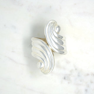 Deco Wave Cuff, Taxco  Designer: Unknown  Material: 925 sterling silver  Period: 1940s  Available at Fonfrege.com