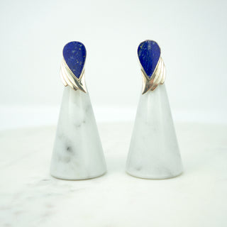 Wings of Desire Earrings. Material: Lapis Lazuli, sterling silver. Available at Fonfrege.com