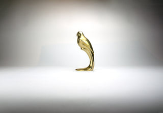 Midcentury Brass Parrot Figure