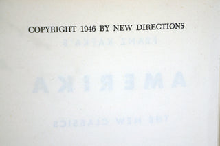 Amerika, Franz Kafka. New Directions Press, 1946. Available at fonfrege.com